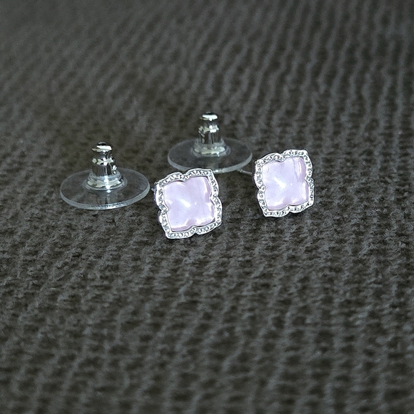 Kendra Scott "Mallory" Rose🌹 Quartz Stud Earrings - NWT - Picture 5 of 16